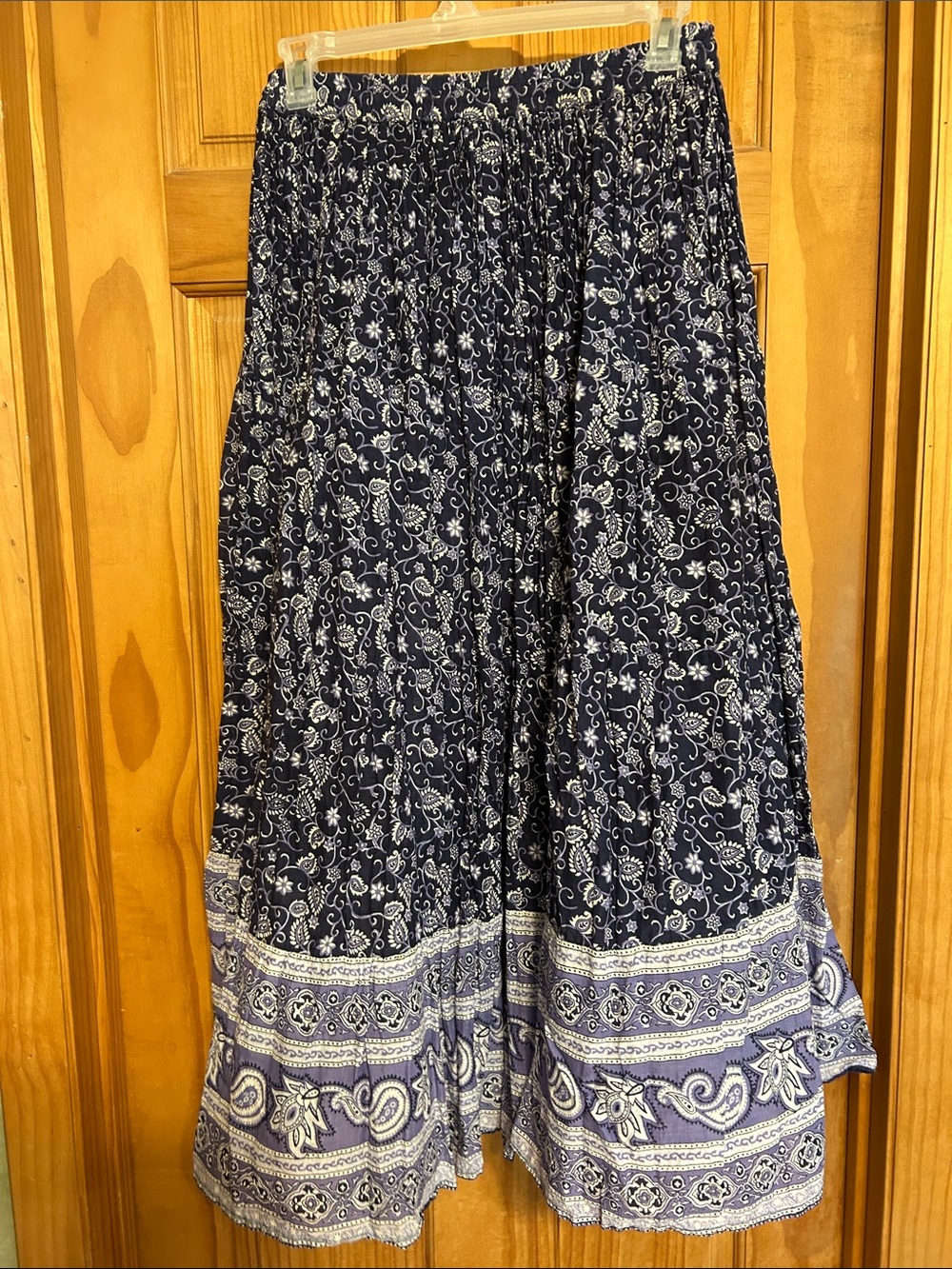 White Stag Boho Peasant Skirt Multi Colored Blue Size Medium - Picture 2 of 2